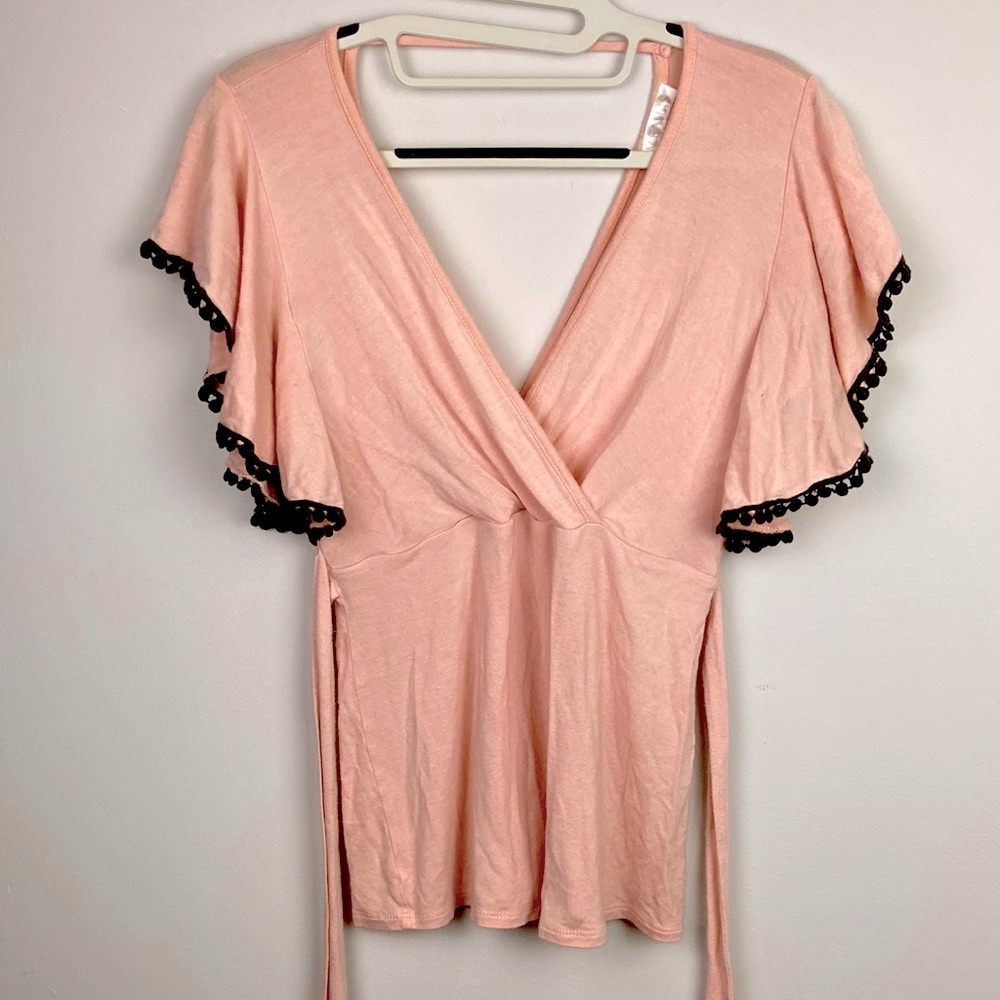 Flattering Venus Waist Cinching Deep V-neck Top